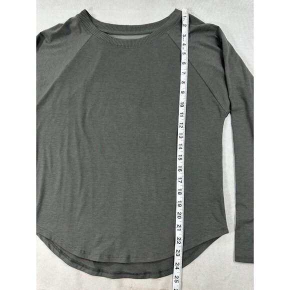 Athleta Olive Green Topanga Mesh Back Long Sleeve Women’s XS EUC - Picture 6 of 7